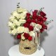 سبد حصیری سایه روشن