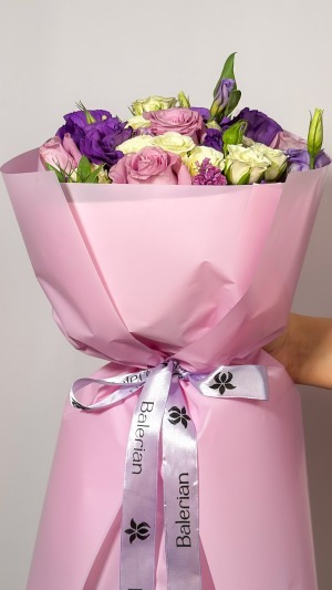 دسته گل گرد حریر یاس