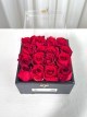 باکس رز قرمز 16 شاخه چرمی