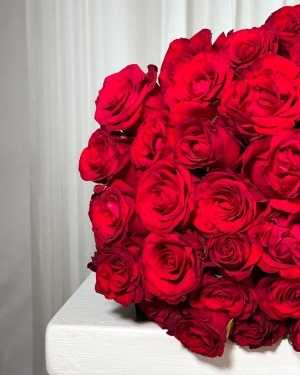 دسته گل رز 40 شاخه کلاسیک
