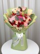 دسته گل رز و لیسیانتوس لوتوس دسته گل رز و لیسیانتوس لوتوس