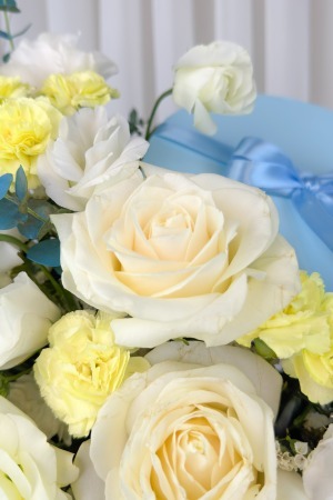 باکس گل رز و میخک روشنک