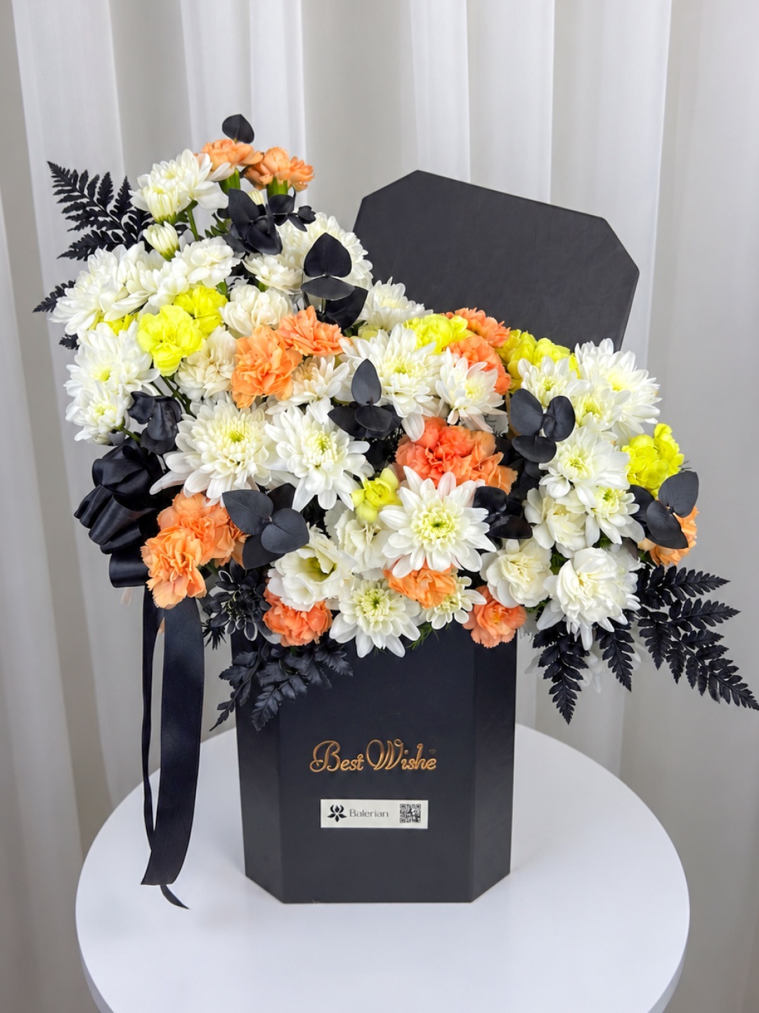 باکس گل داوودی و میخک هیراد